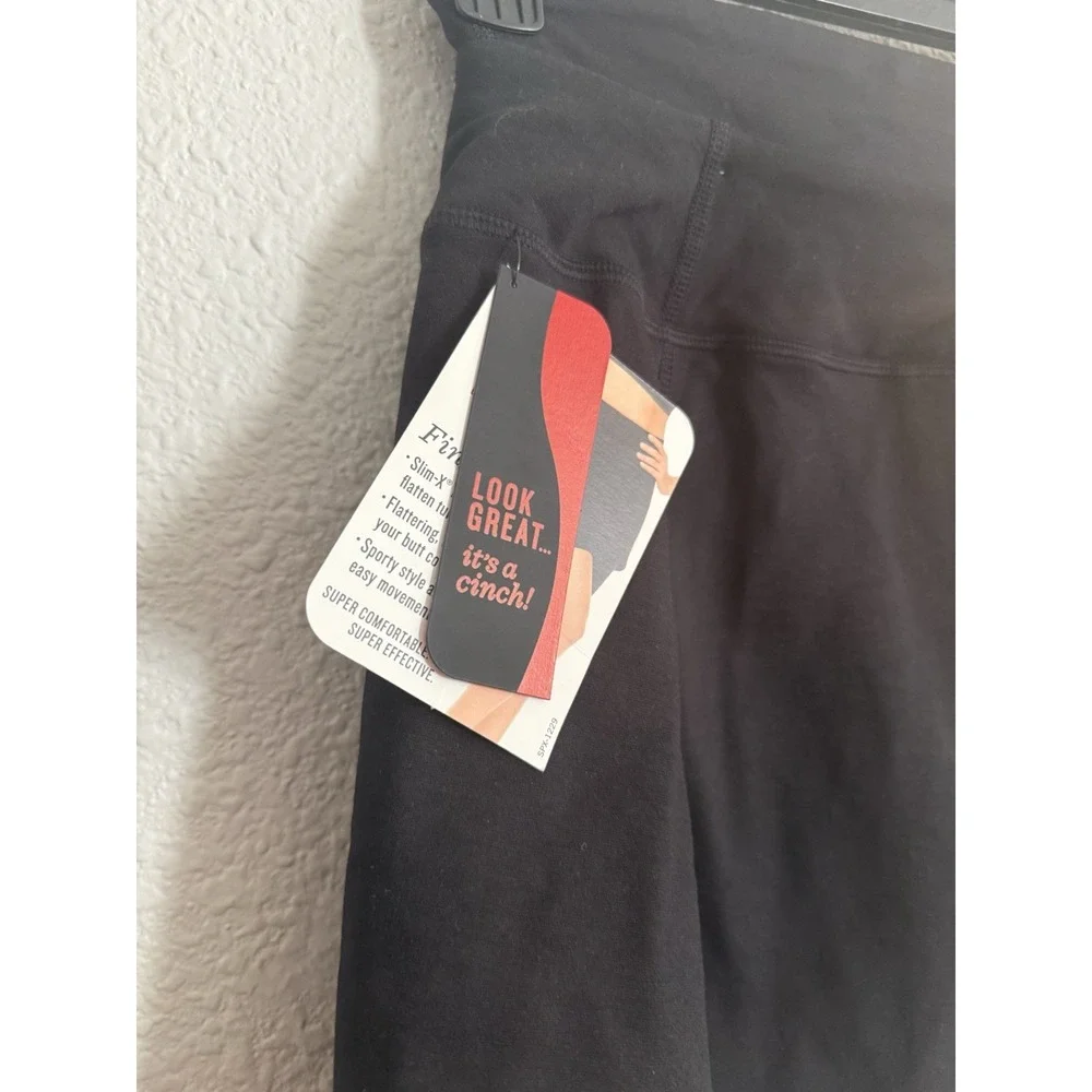 Spanx NWT Power Skort Womens Size M Black Slim Stretch Lined Skirt Shorts New